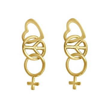 Pendientes  "Amor Propio" Oro