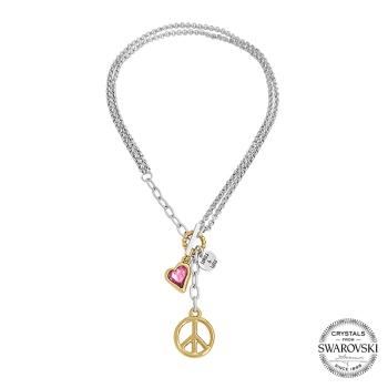 Collar  "Peace & Love" Oro
