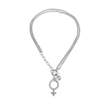 Collar  "Free Woman" Plata