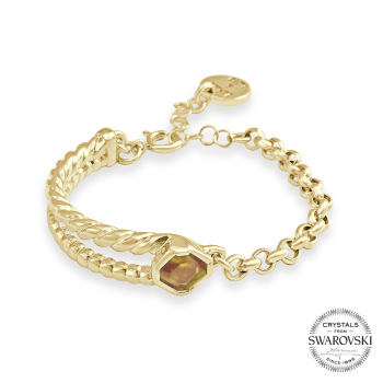 Pulsera "MÍSTICA" Oro /Topacio