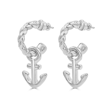 Pendiente  "ÁNCORA" PLATA