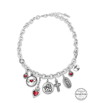 Collar  "BLESSED" Plata