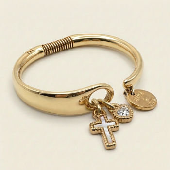 Pulsera  "FAITH" ORO