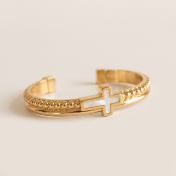 Pulsera  "FAITH" Oro
