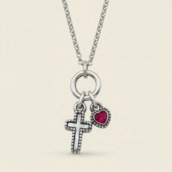 Collar  "Faith" Plata