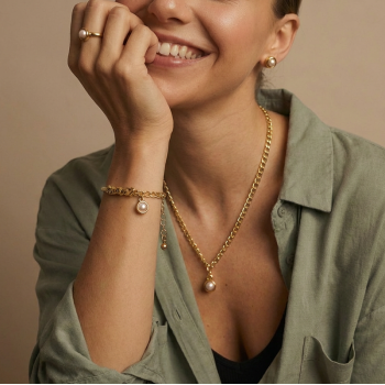 Pulsera  "MAMÁ" Oro